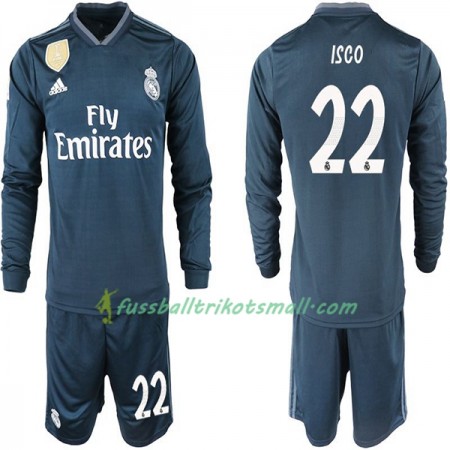 Fußballtrikots Real Madrid ISCO 22 Kinder 2018-2019 Langarm Auswärts-trikot kaufen